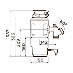 Omoikiri Nagare Slim 1250-AZ