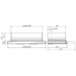 Elikor Интегра GLASS 45Н-400-В2Д нерж/стекло черное