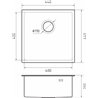 Rivelato Rinox 4444 UN нерж.сталь 1 чаша 440*440*200 мм