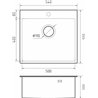 Rivelato Rinox 5450 нерж.сталь 1 чаша 540*500*200 мм