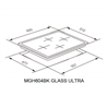 Meferi MGH604GR GLASS ULTRA