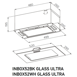 Meferi INBOX52BK GLASS ULTRA