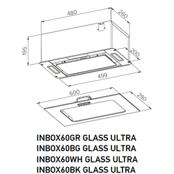 Meferi INBOX60GR GLASS ULTRA