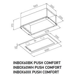 Meferi INBOX60BK PUSH COMFORT