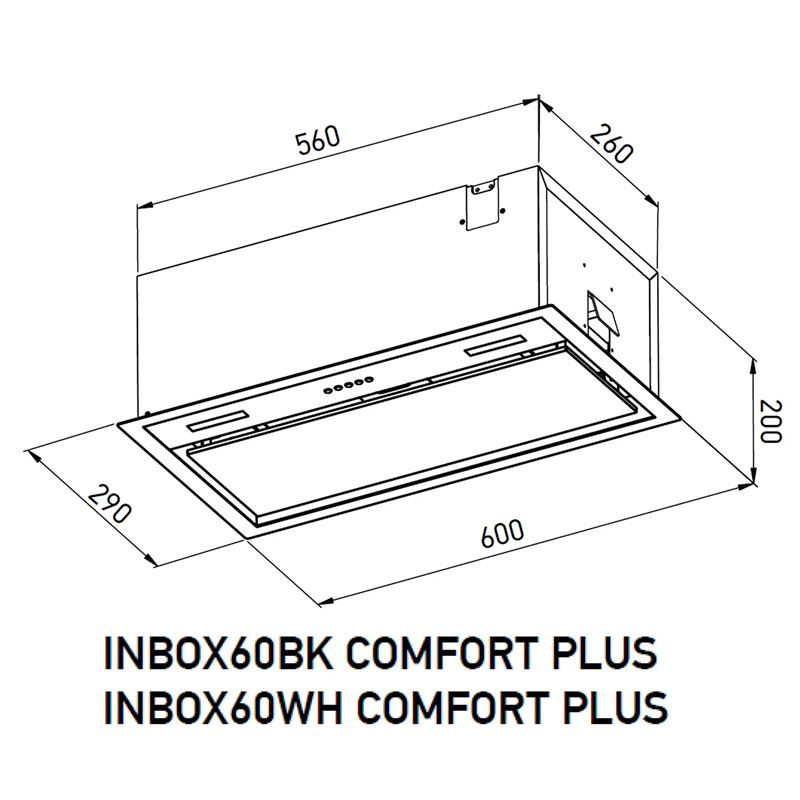 Meferi INBOX60BK COMFORT PLUS