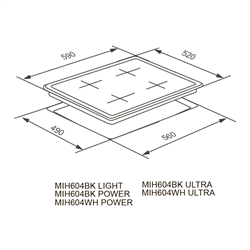 Meferi MIH604BK MATT ULTRA