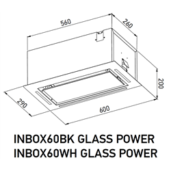 Meferi INBOX60BK GLASS POWER