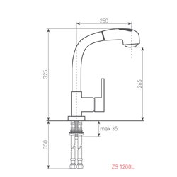 Zigmund & Shtain ZS 1200 L Нержавеющая сталь