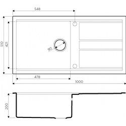 Omoikiri Kitagawa 100-GB Artceramic/графит