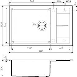 Omoikiri Sumi 78-LB-WH Tetogranit/белый