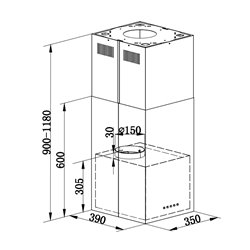 Maunfeld Bath Light Isla 35 нержавеющая сталь